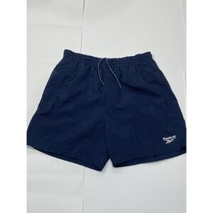 Vintage 90s‎ Dad Reebox Shorts Swim Trunks Lined Navy Men's Large